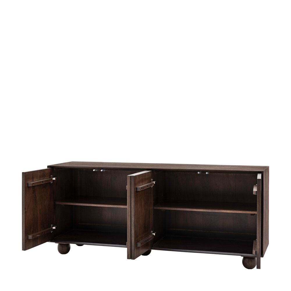 Arch 4 Door Sideboard Walnut - Image 4