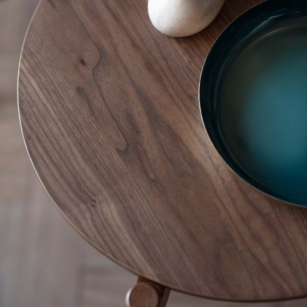 Ancona Side Table Walnut - Image 2