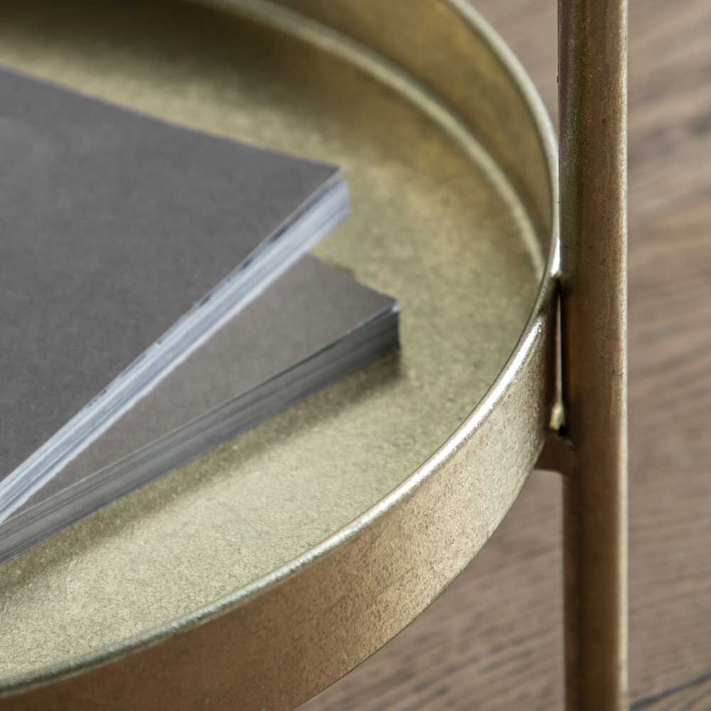 Teruel Side Table Gold - Image 2