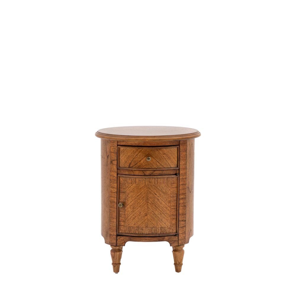 Kerman Drum Side Table Peroba - Image 5