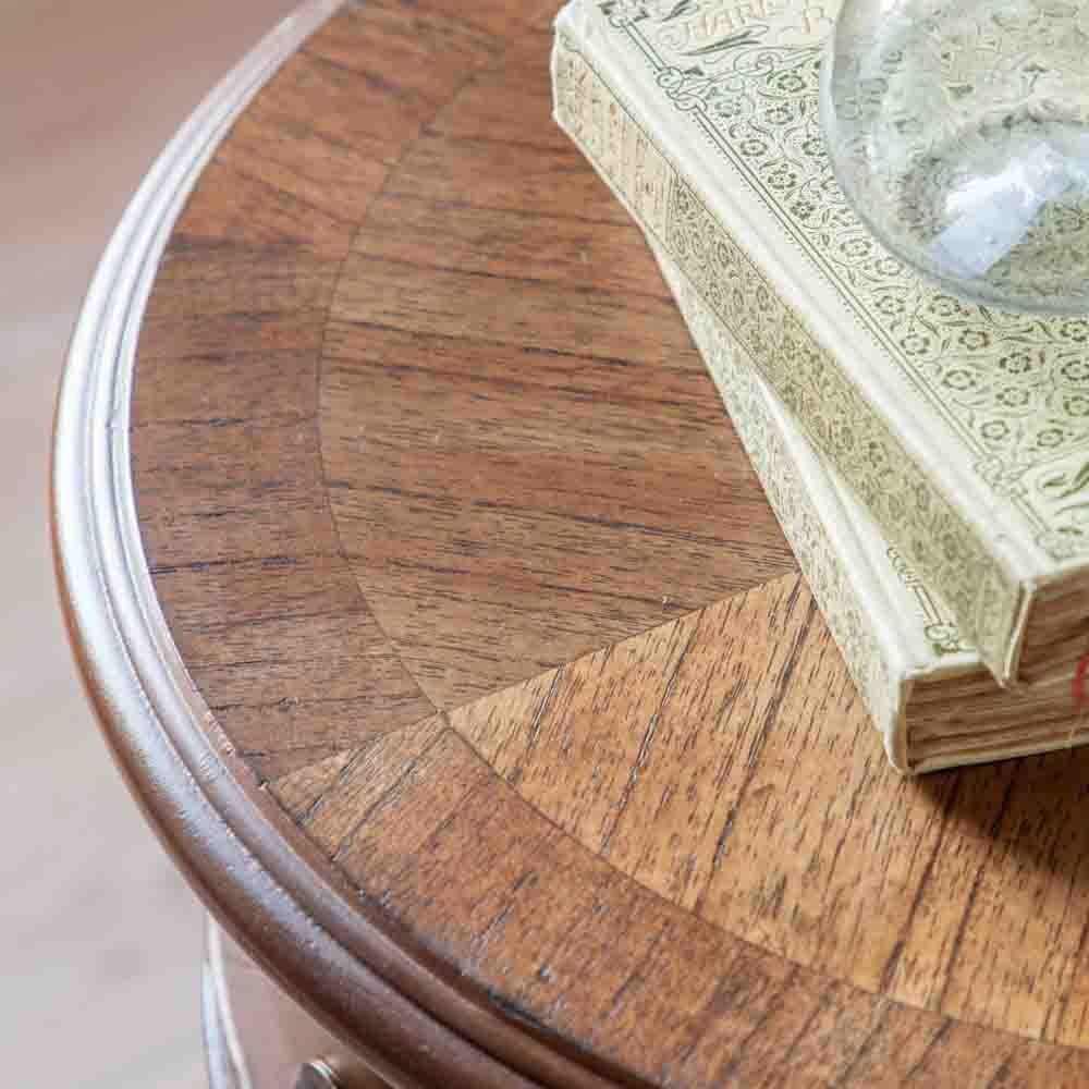 Kerman Drum Side Table Peroba - Image 2