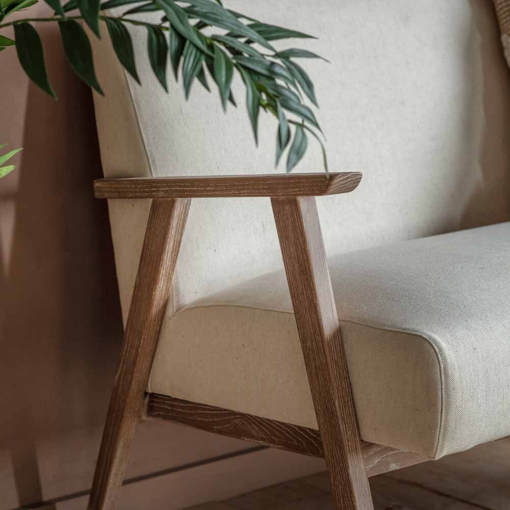 Bedford 2 Seater Sofa Natural Linen - Image 2