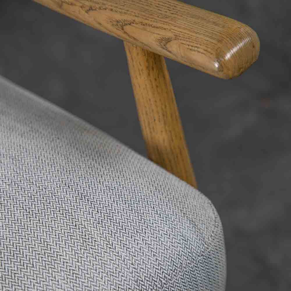Mumbai 2 Seater Sofa Dark Natural Linen - Image 2