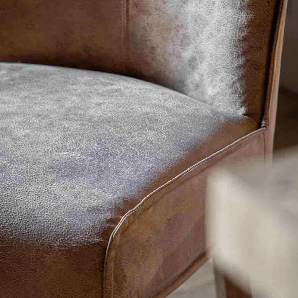 Brescia Bar Stool Brown Leather (2 Pack) - Image 2