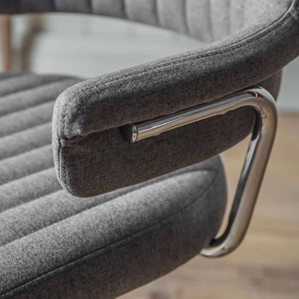 Dundee Swivel Chair Charcoal - Image 5