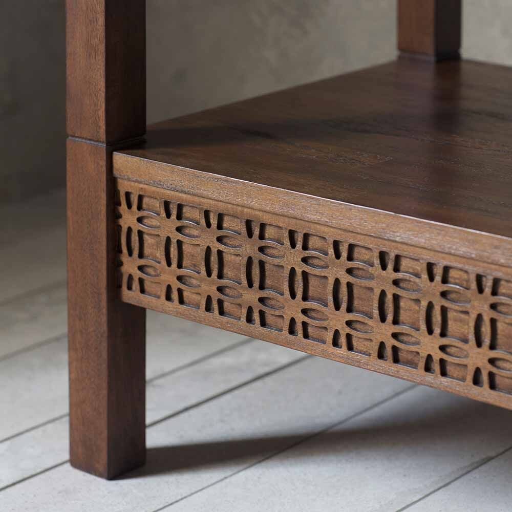 Aswan Retreat Open Wardrobe Brown Mango - Image 3