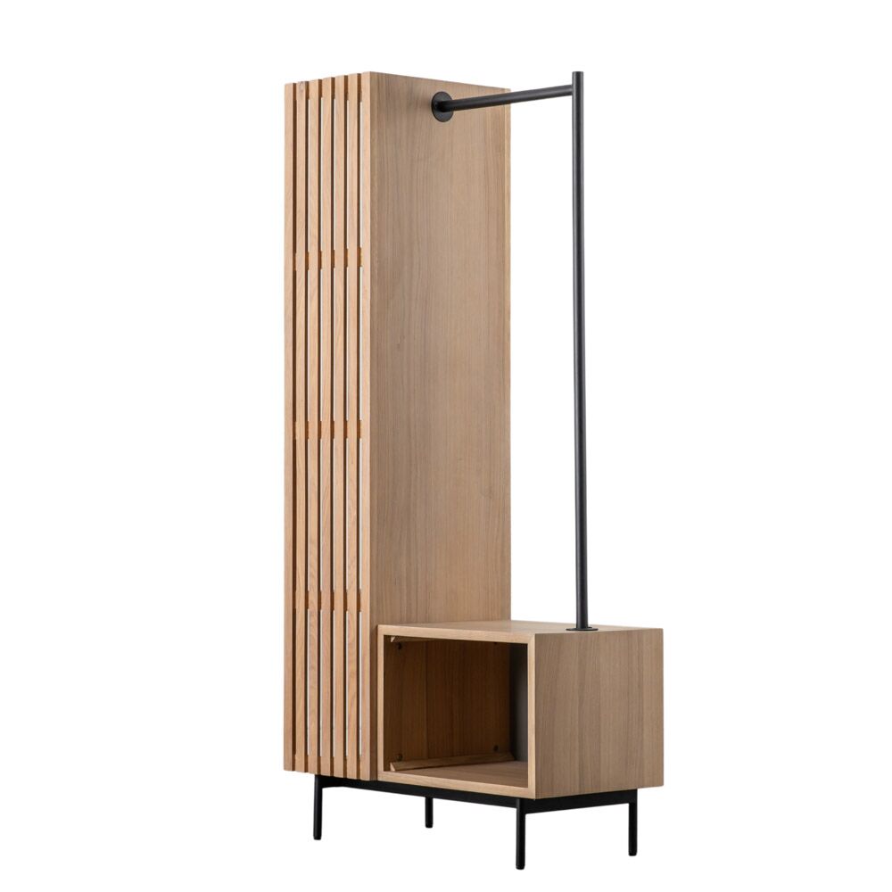 Sapporo Open Wardrobe Oak - Image 3
