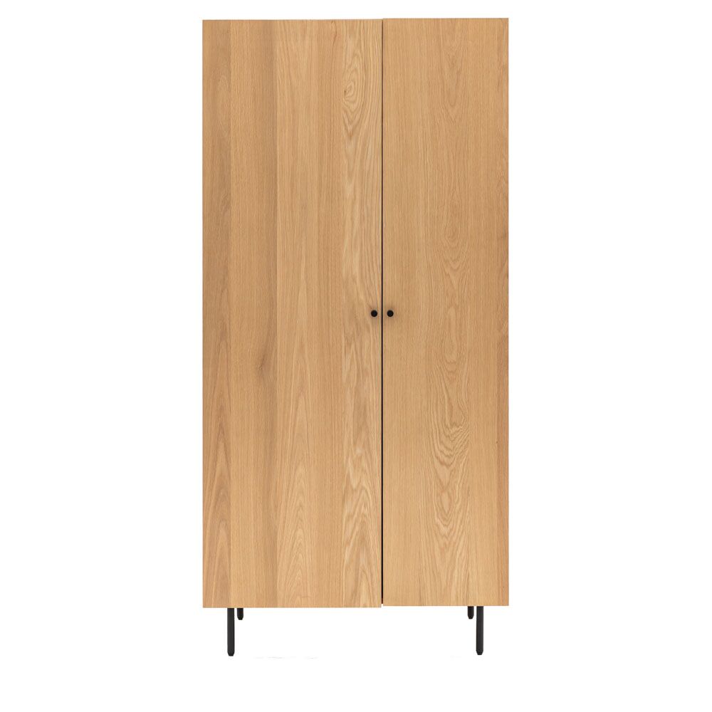 Didcot 2 Door Wardrobe Natural - Image 2