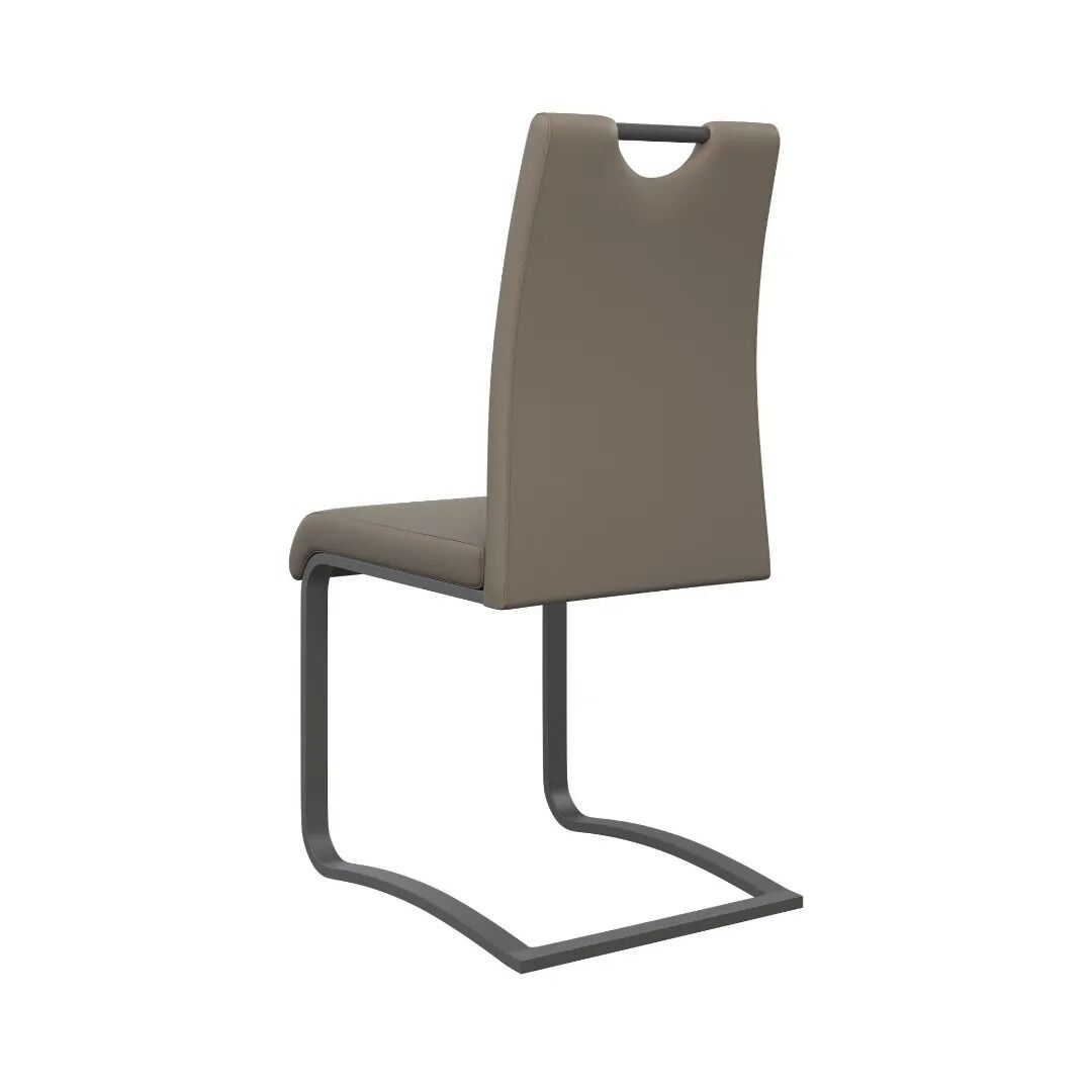 Gabi Dining Chair Taupe With Grey Frame - Pack Of Four - Image 4