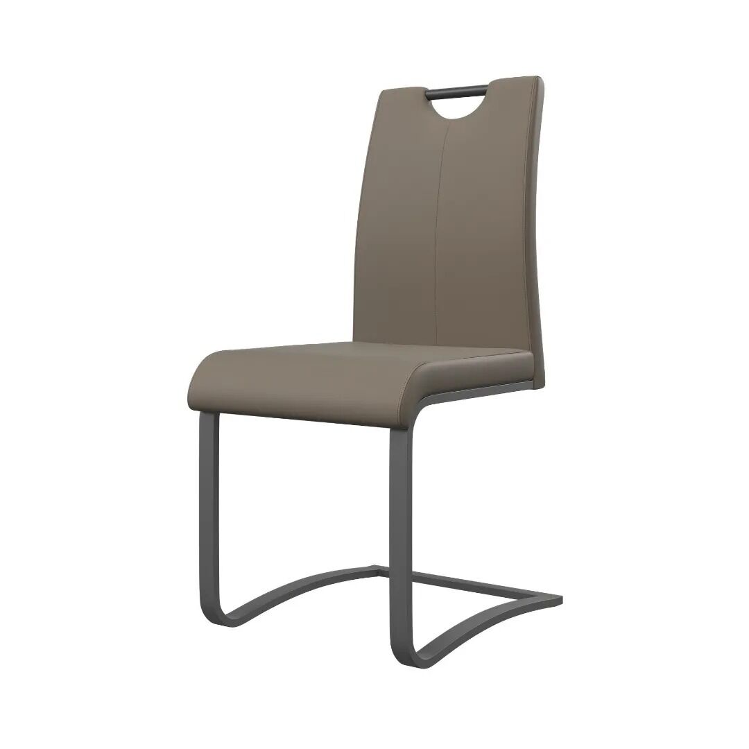 Gabi Dining Chair Taupe With Grey Frame - Pack Of Four - Image 2