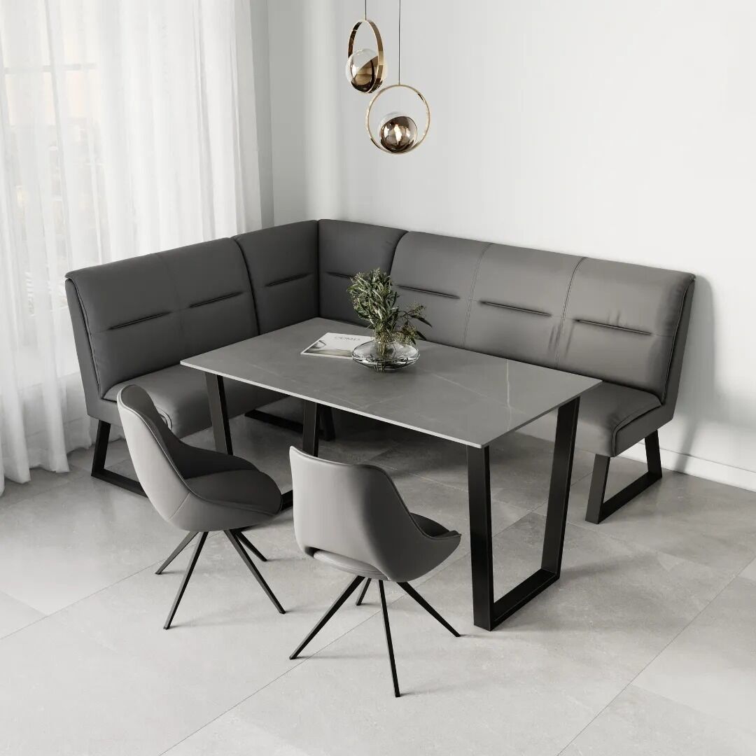 Cerutti Swivel Dining Chair Grey - Pair - Image 5