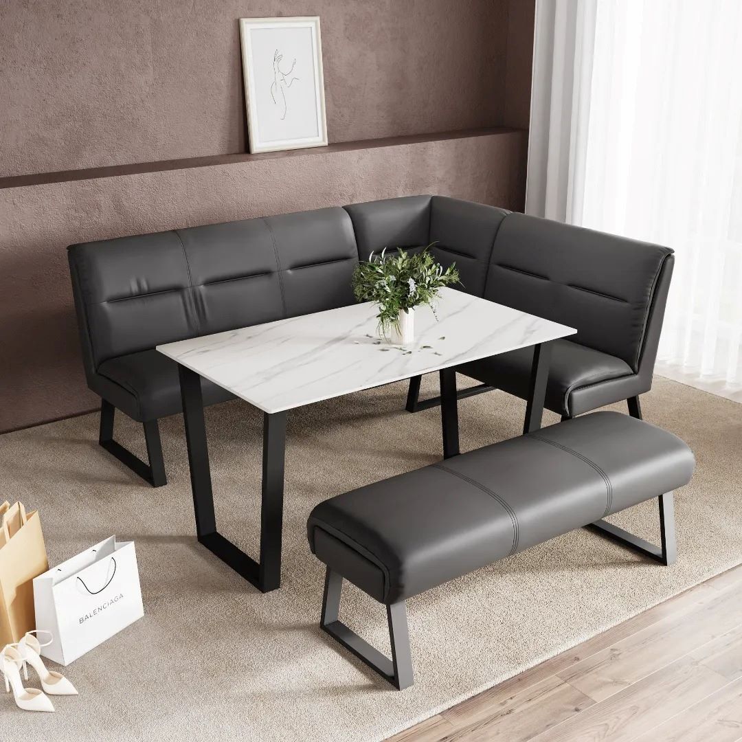 Cerutti Backless Bench Grey - Image 3