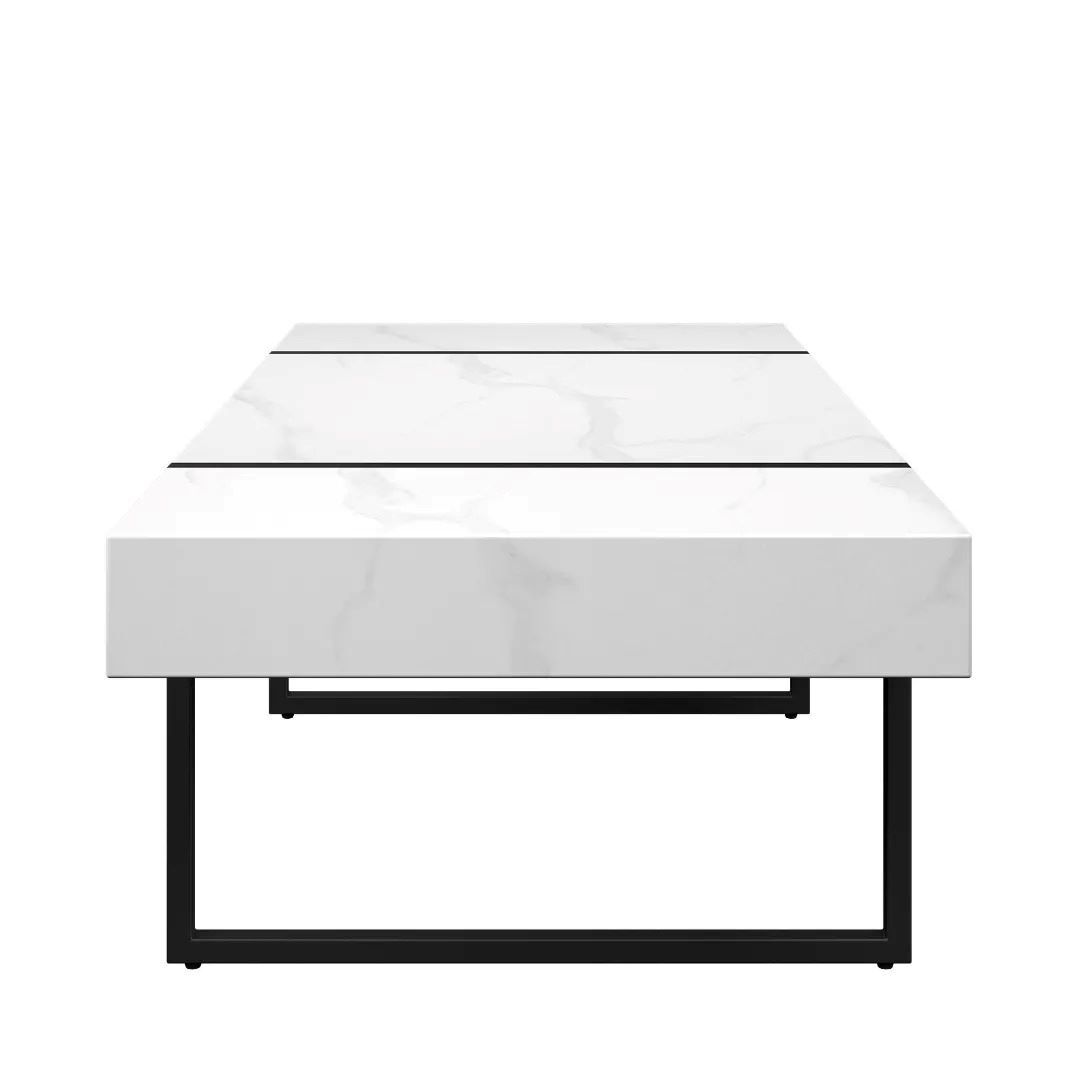 Montblanc White Marble Effect Coffee Table - Image 3