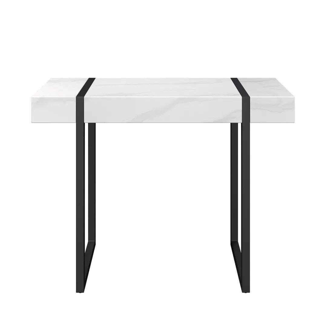 Montblanc White Marble Effect Console Table