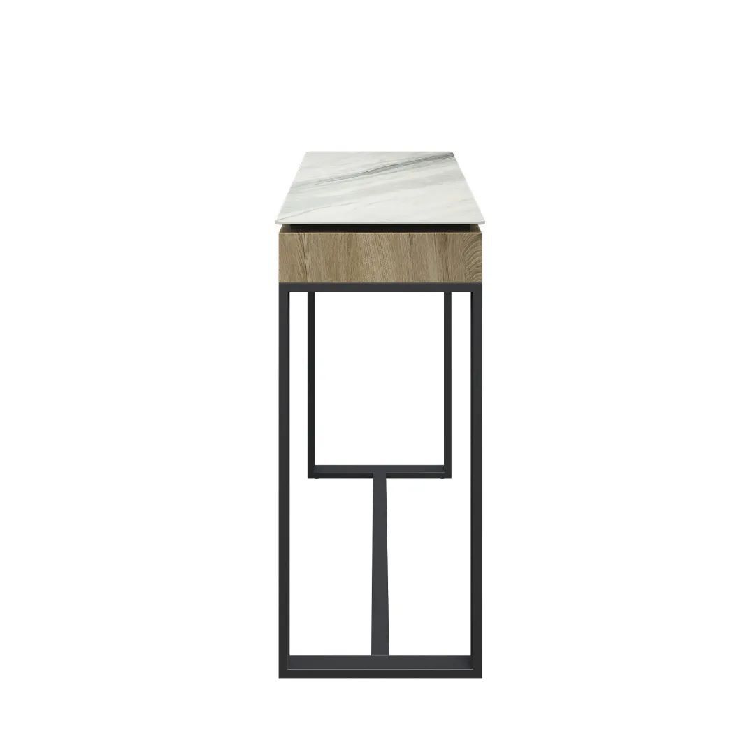 Monza White Ceramic Console Table - Image 3