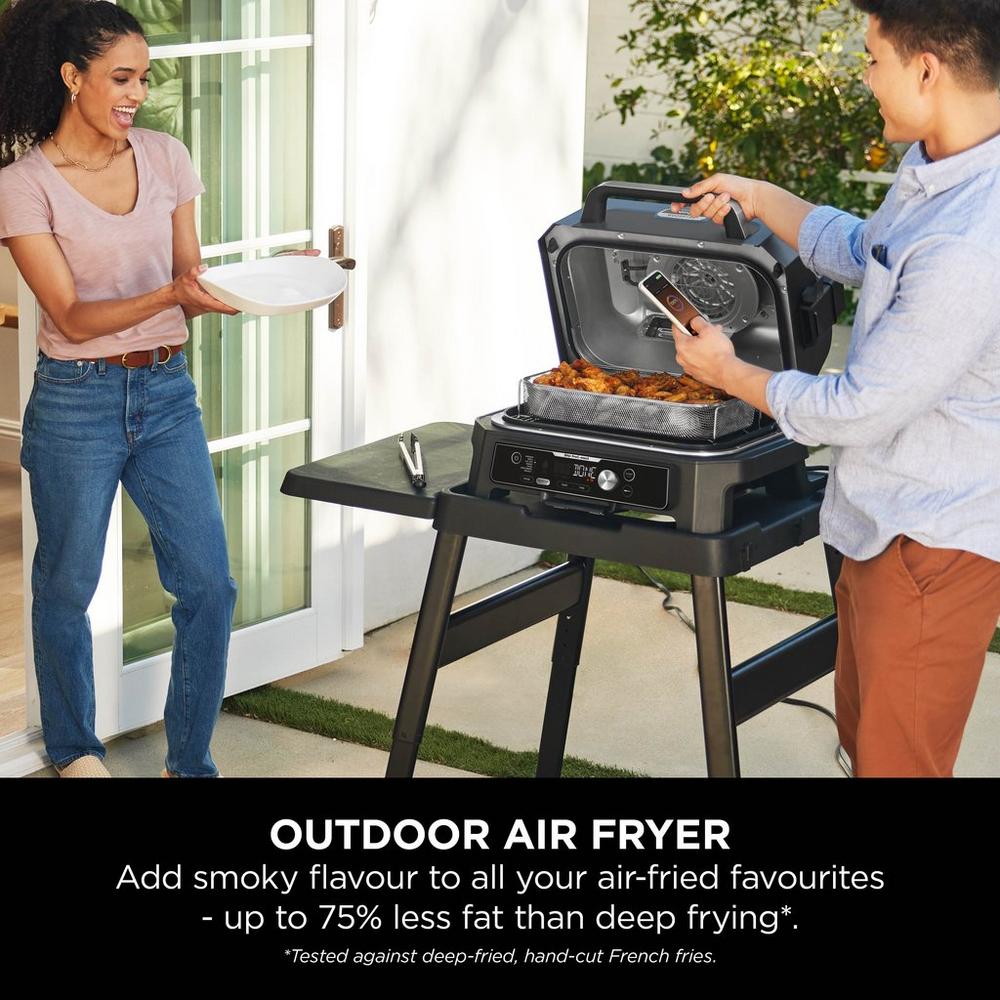 Ninja OG901UK Woodfire Pro Connect XL Electric BBQ Grill & Smoker - Black/Blue - Image 15