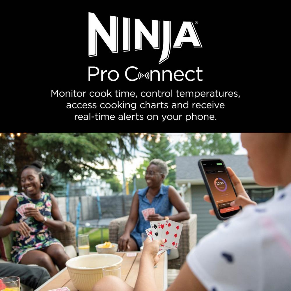 Ninja OG901UK Woodfire Pro Connect XL Electric BBQ Grill & Smoker - Black/Blue - Image 14