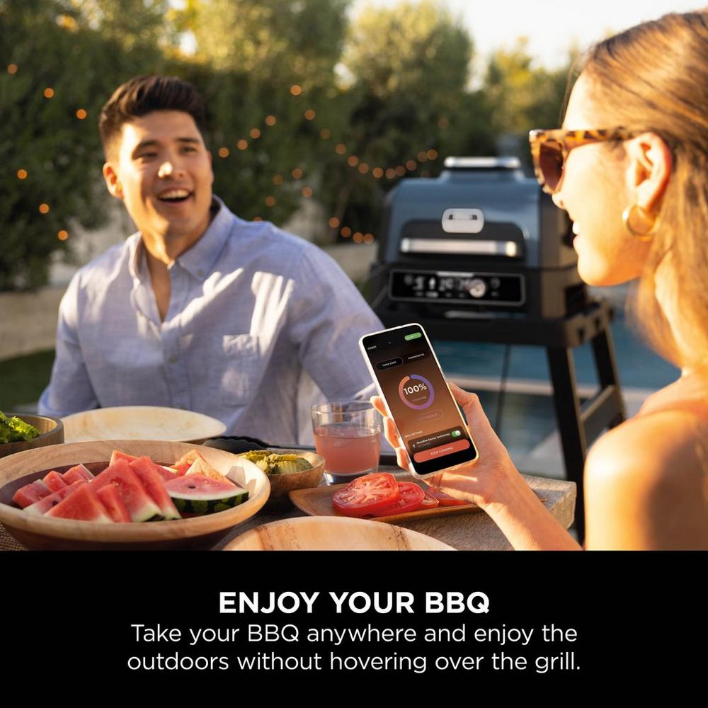 Ninja OG901UK Woodfire Pro Connect XL Electric BBQ Grill & Smoker - Black/Blue - Image 13
