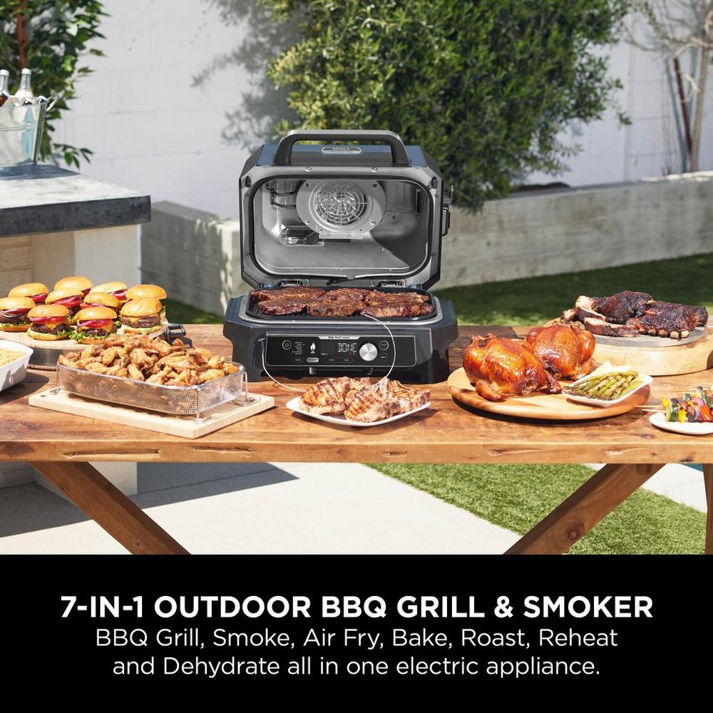 Ninja OG901UK Woodfire Pro Connect XL Electric BBQ Grill & Smoker - Black/Blue - Image 12