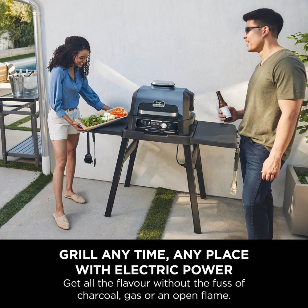 Ninja OG901UK Woodfire Pro Connect XL Electric BBQ Grill & Smoker - Black/Blue - Image 10