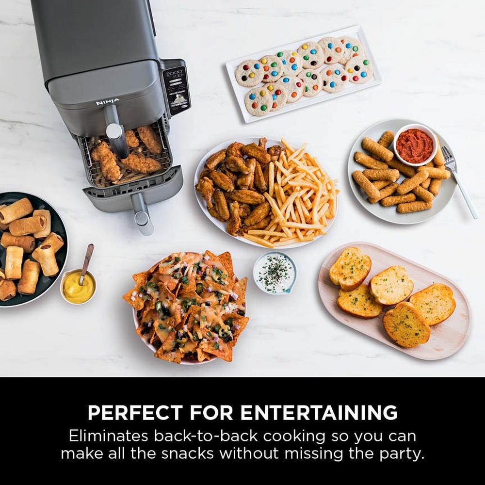Ninja SL400UK Double Stack XL 2-Drawer 9.5L Air Fryer - Grey - Image 12