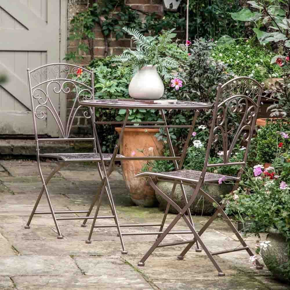 Rennes 2 Seater Bistro Set Noir