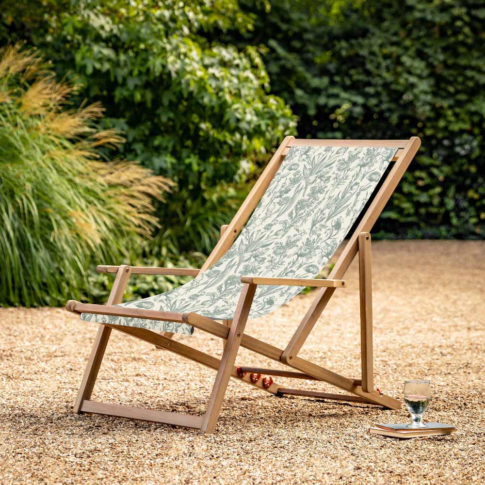 Bolzano Deck Chair Verde Flora