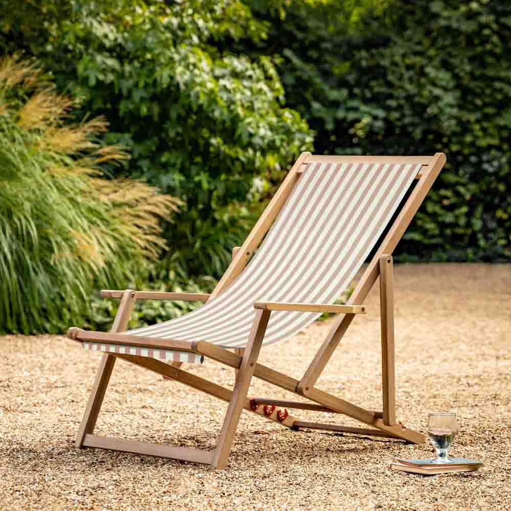 Bolzano Deck Chair Clay Stripe