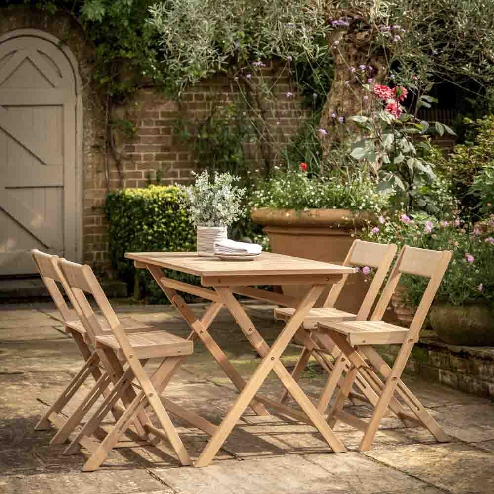 Makarska Folding Dining Set Natural