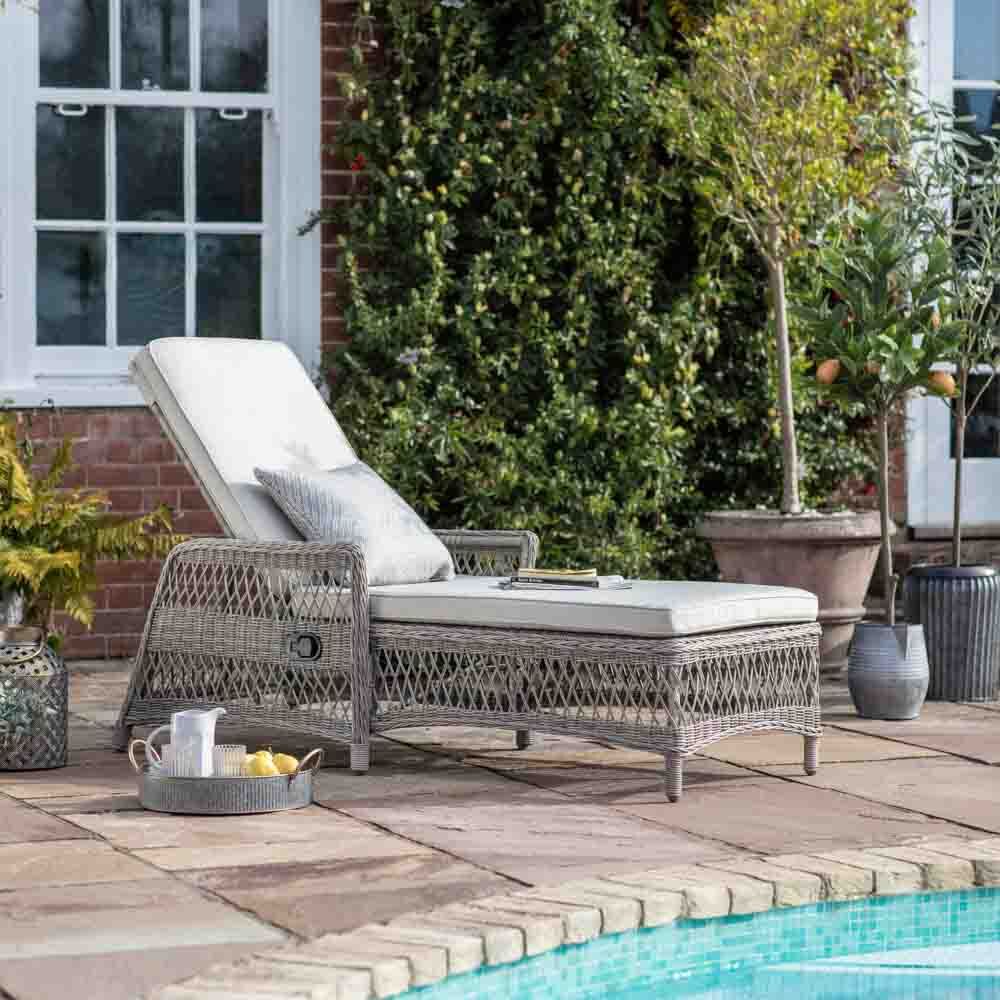 Debar Country Lounger Stone