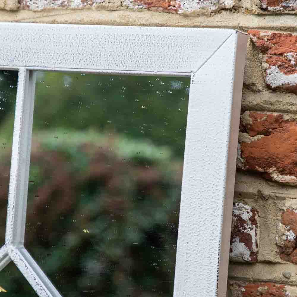 Horsham Outdoor Mirror White - Image 2