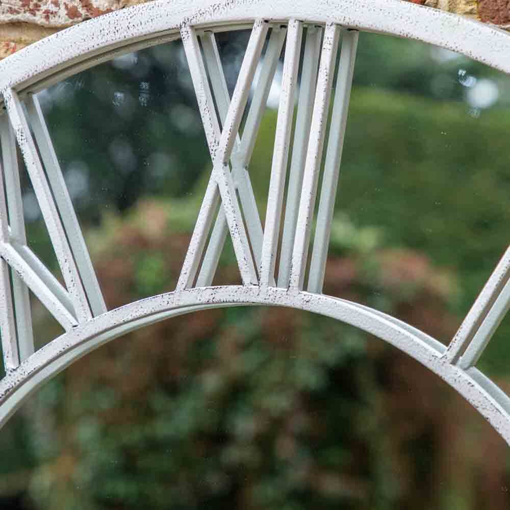 Longfield Outdoor Mirror Distressed White - Image 2