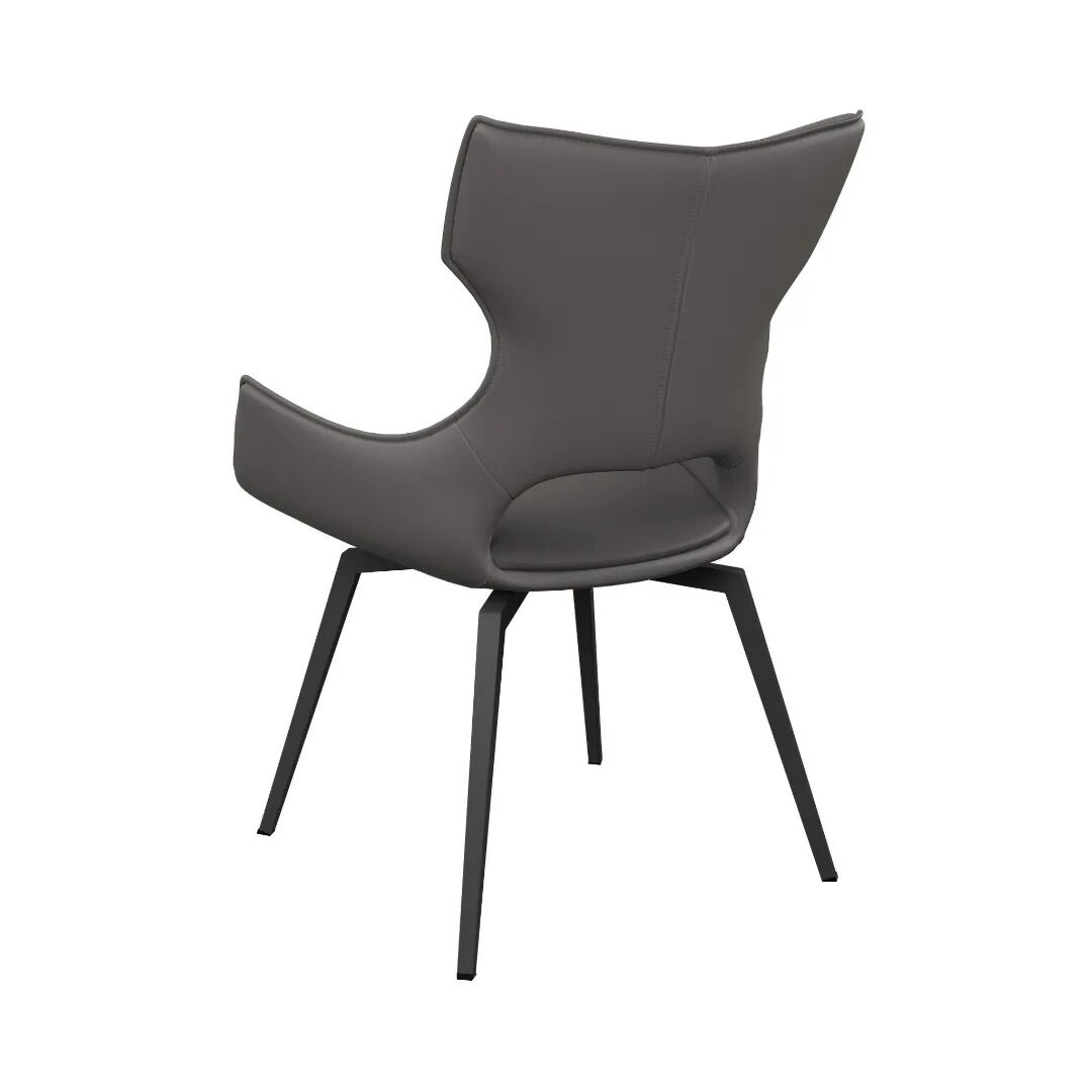 Raffaello Swivel Dining Chair Grey - Pair - Image 4