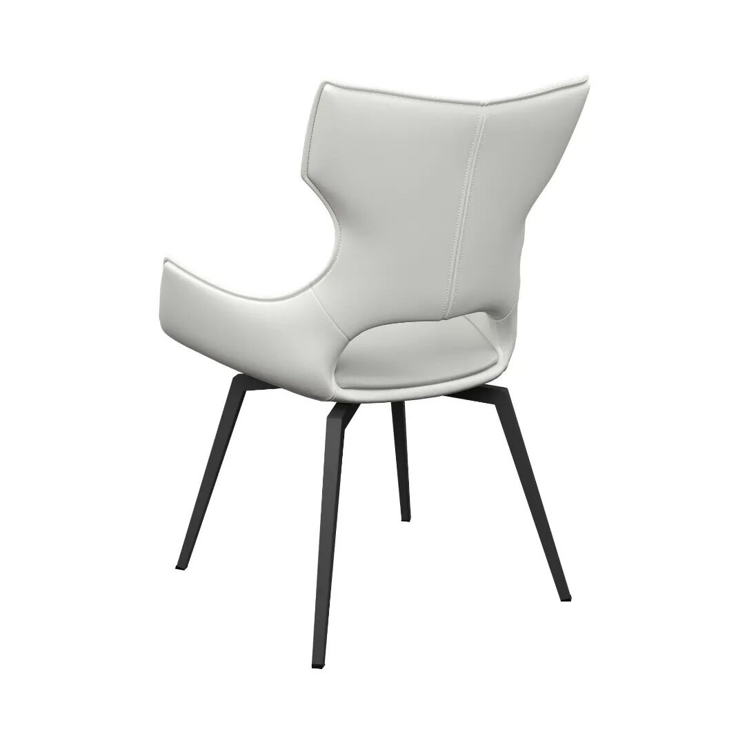 Raffaello Swivel Dining Chair White - Pair - Image 4