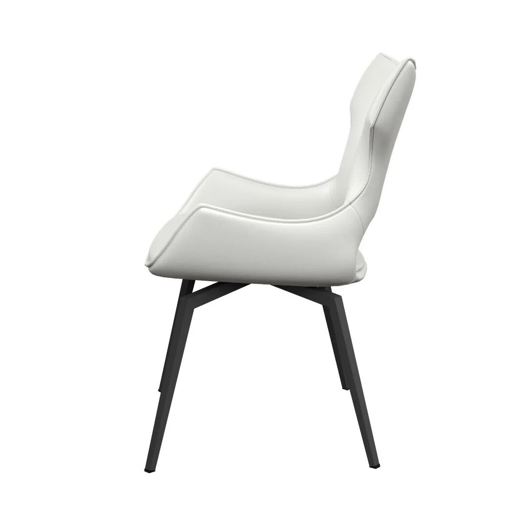 Raffaello Swivel Dining Chair White - Pair - Image 3