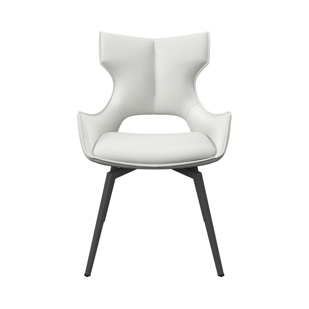 Raffaello Swivel Dining Chair White - Pair