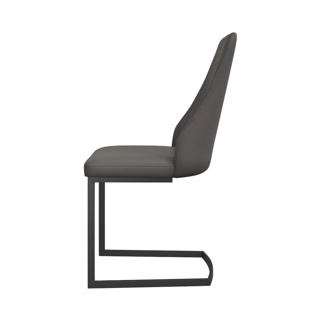Roberto Dining Chair Dark Grey - Pair - Image 3