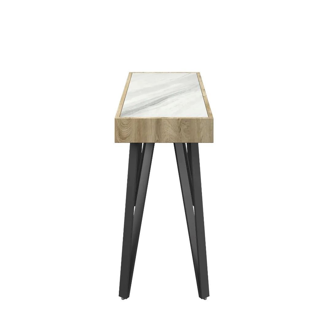 Viking White Ceramic Console Table - Image 3
