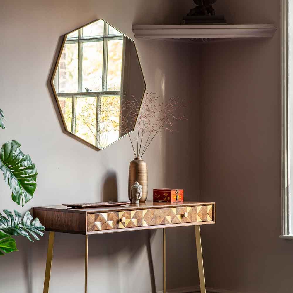 Attard Octagon Mirror Champagne - Image 3