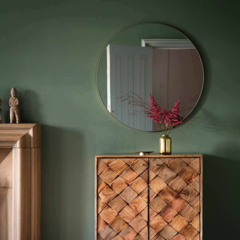 Attard Round Mirror Champagne - Image 4