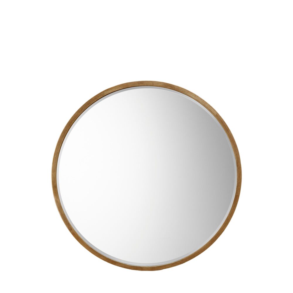 Ramsbury Round Mirror Antique Gold Large - Image 4