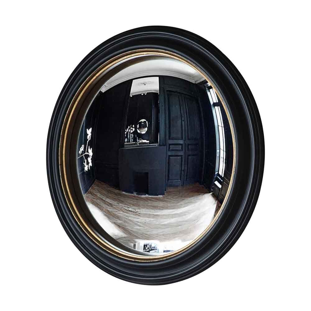 Rocquefort Convex Mirror Large Black / Gold - Image 3