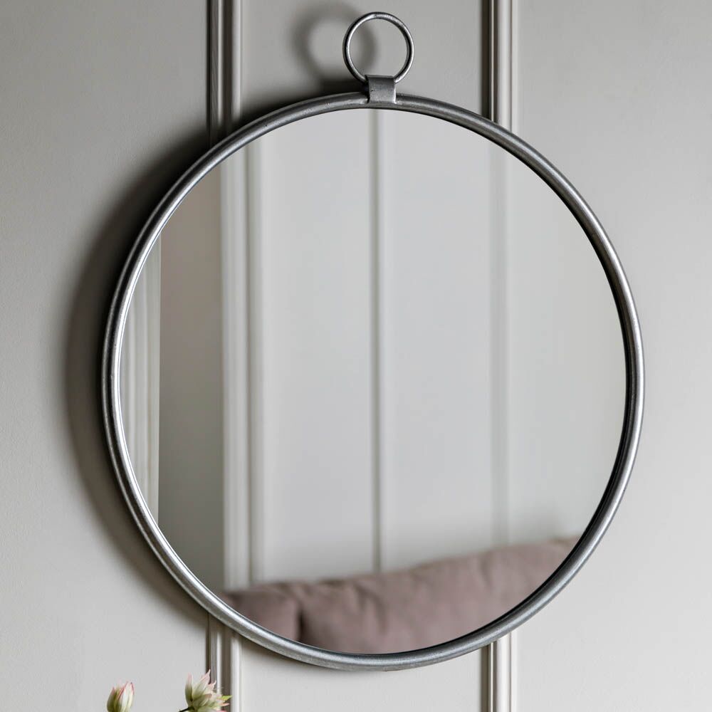 Cloud Silver Round Mirror - Image 2