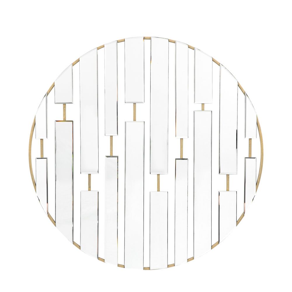Caerphilly Round Mirror Champagne