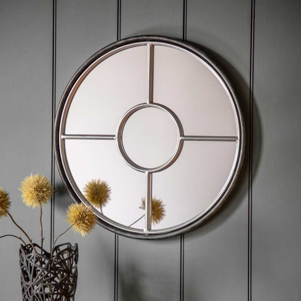 Balaton Round Mirror Silver - Image 3