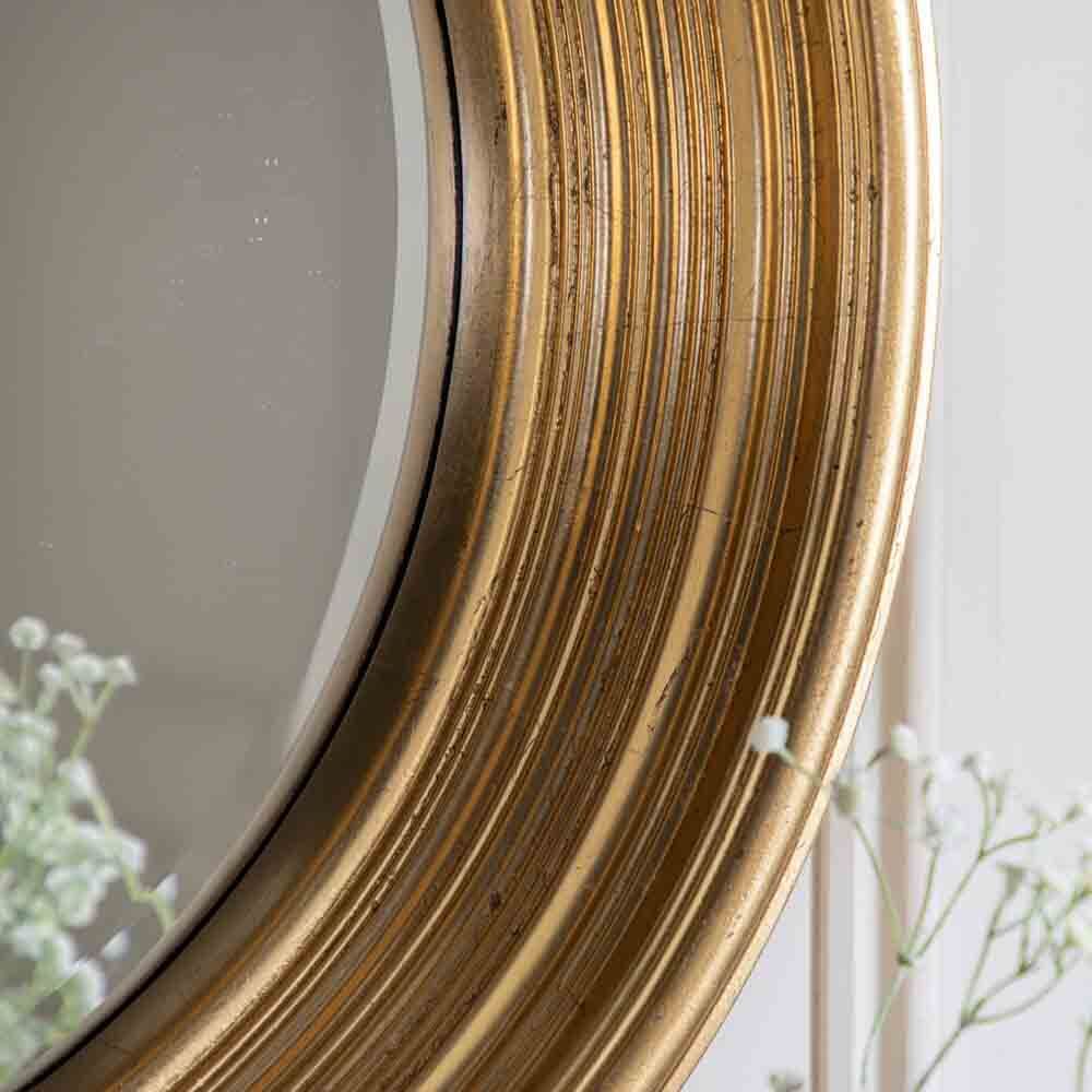 Charlie Round Mirror Gold - Image 2