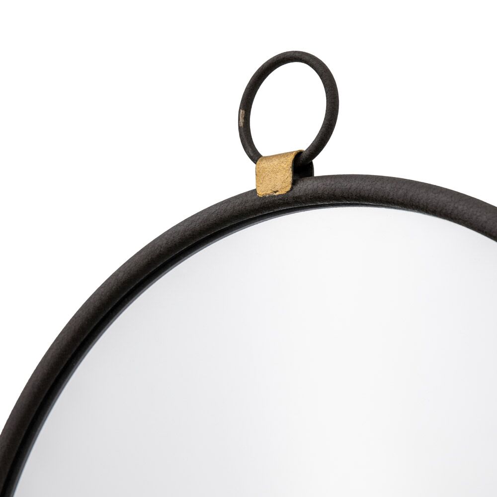 Cloud Black Round Mirror - Image 5