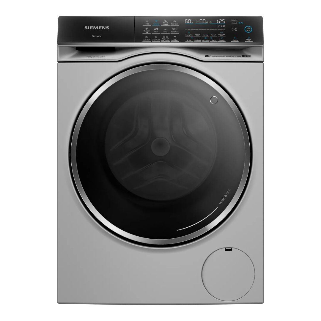 Siemens WN54C2ATGB 10.5/6 kg 140 Spin Washer Dryer - Silver - Image 6