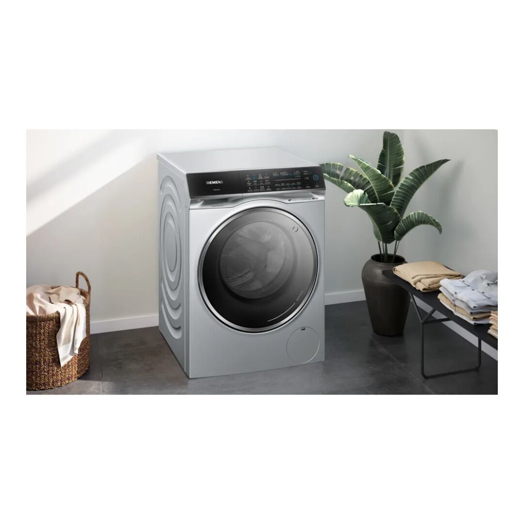 Siemens WN54C2ATGB 10.5/6 kg 140 Spin Washer Dryer - Silver - Image 2