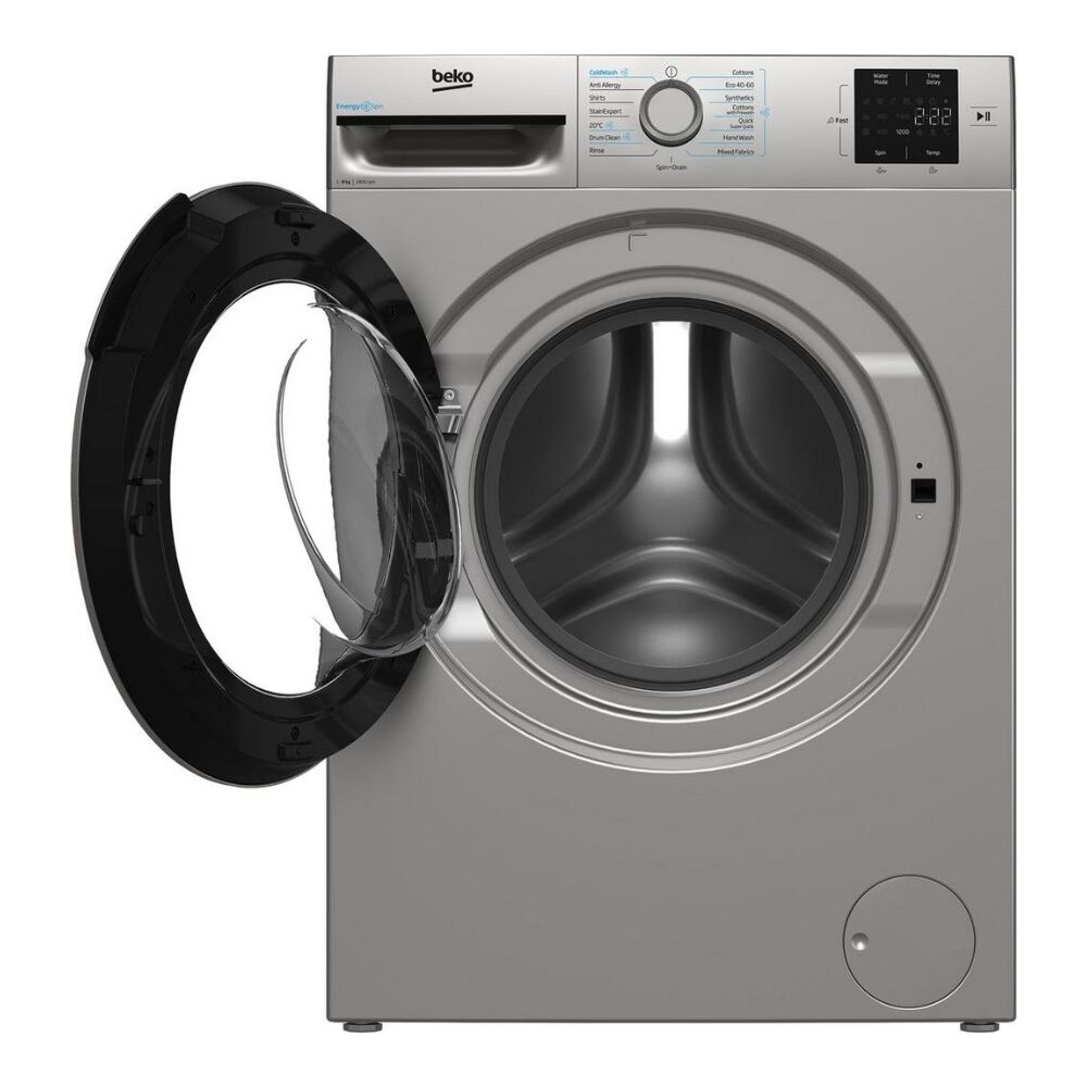 Beko BMN3WT3841S 8kg 1400 Spin Washing Machine - Silver - Image 2